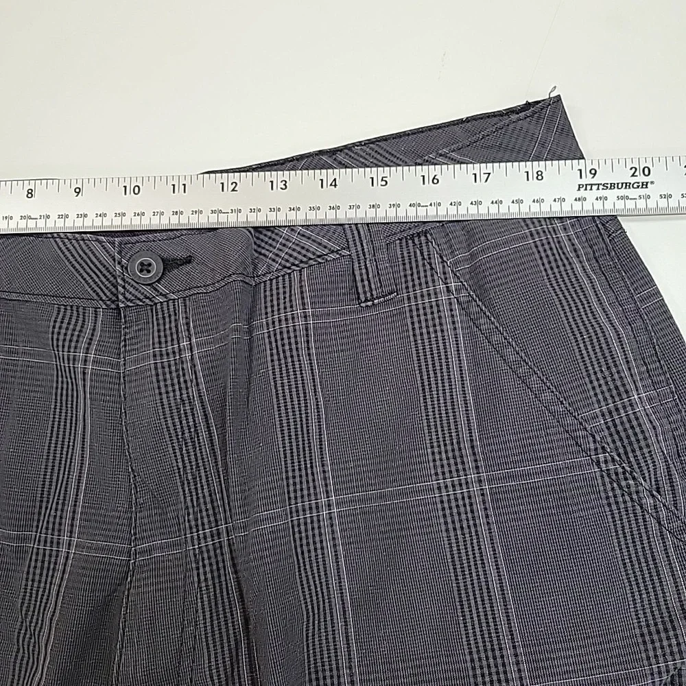 Wrangler Cargo‎ Shorts Mens 38 Gray Plaid Cotton Casual Outdoor Preppy Comfy